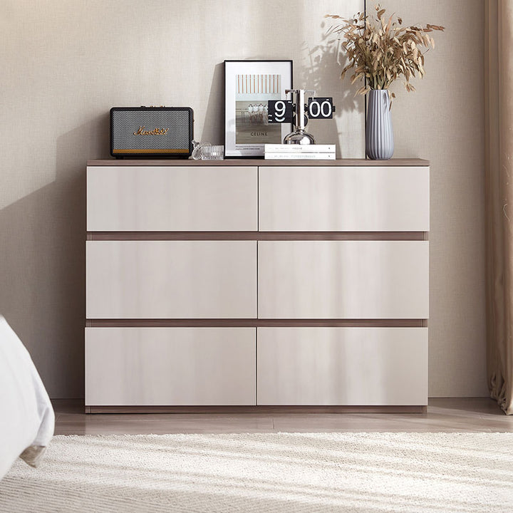 LINEA Compact Six-Drawer Storage Dresser