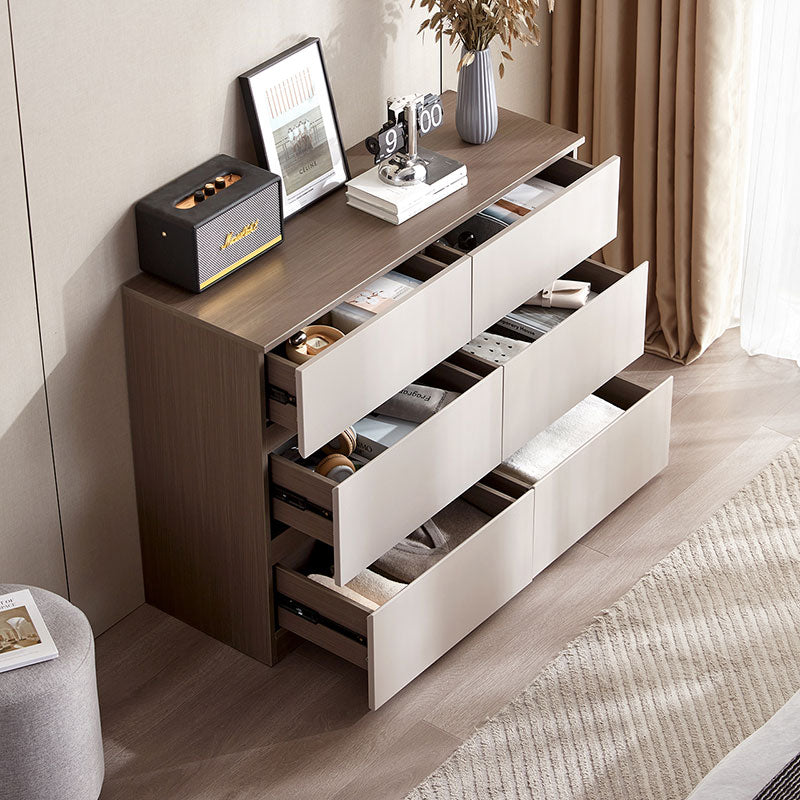 LINEA Compact Six-Drawer Storage Dresser