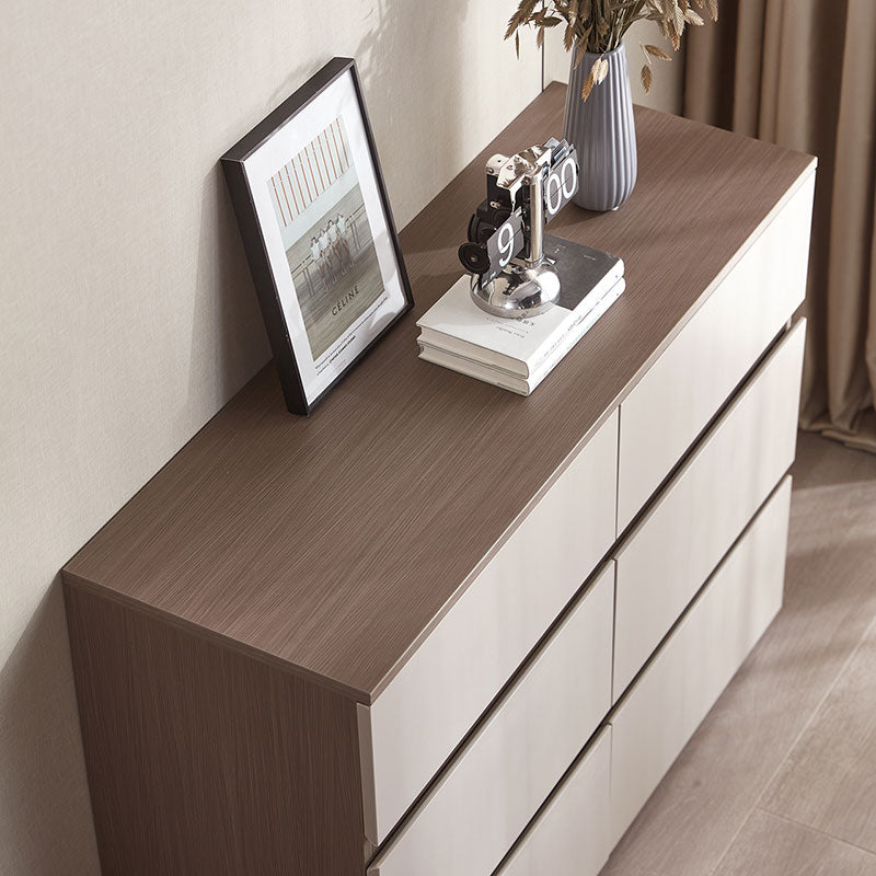 LINEA Compact Six-Drawer Storage Dresser