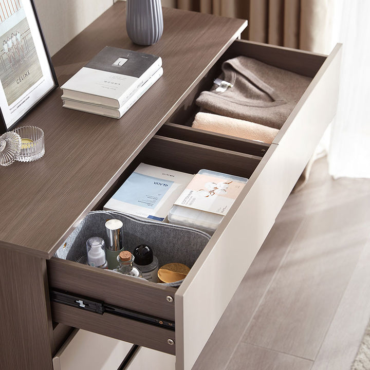 LINEA Compact Six-Drawer Storage Dresser