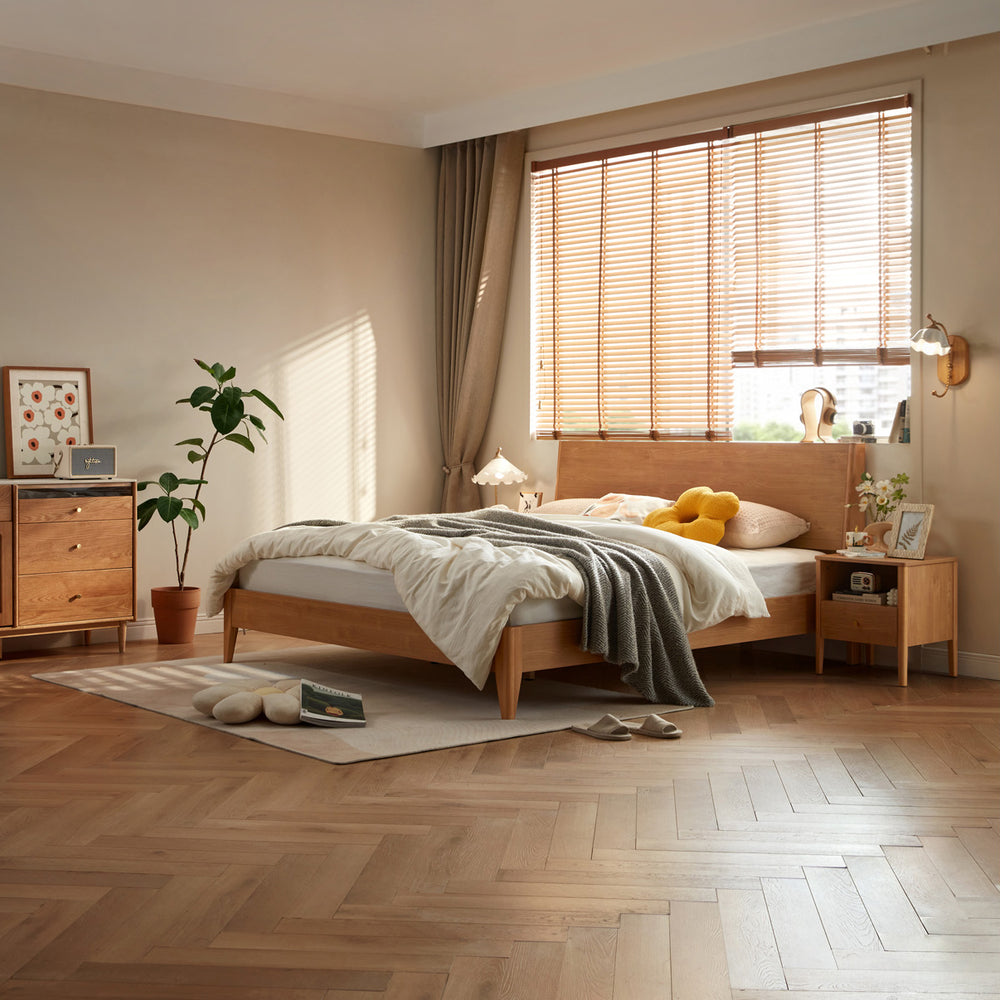 LISANDRO Wooden Frame Bed
