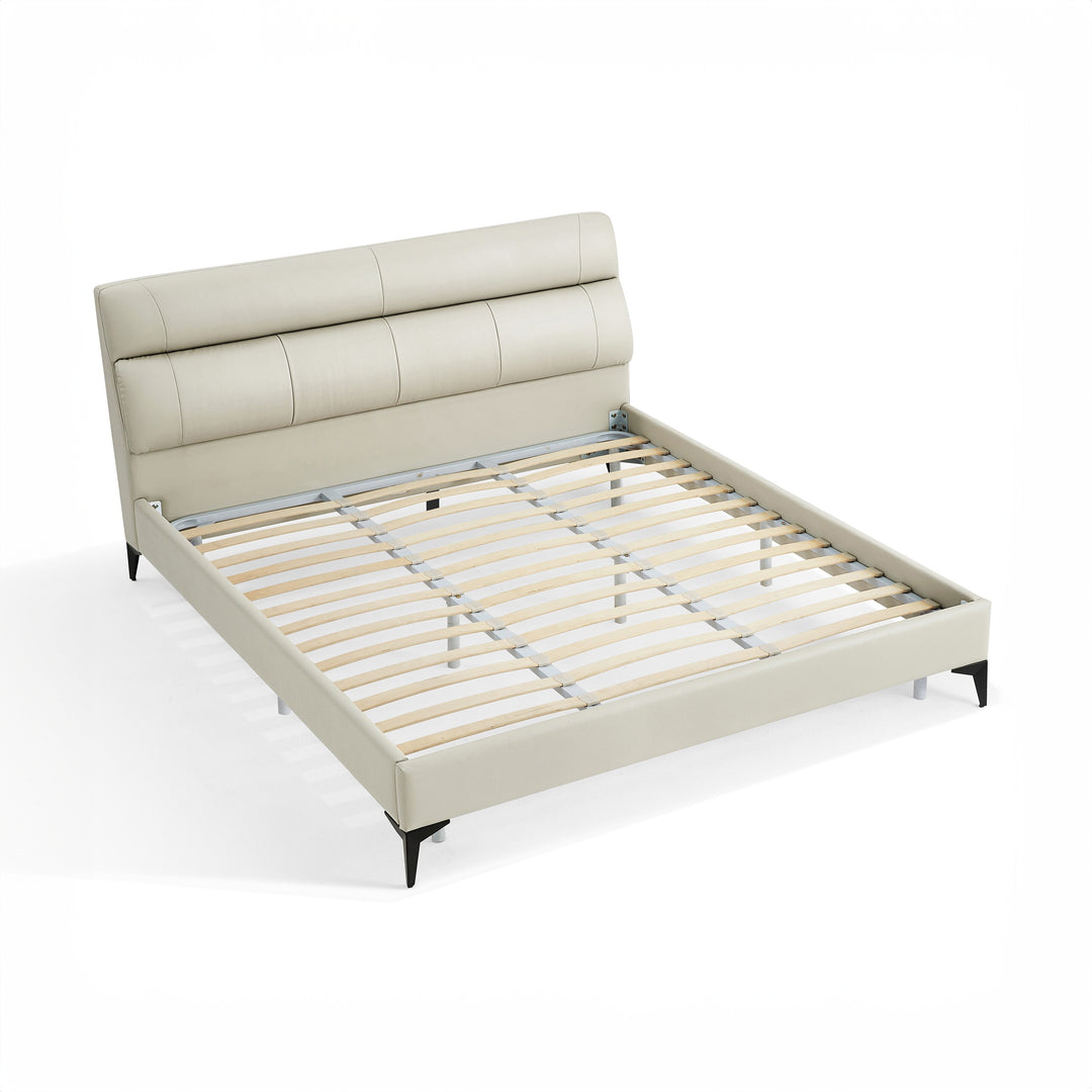 ISSAC Top-Grain Leather Bed