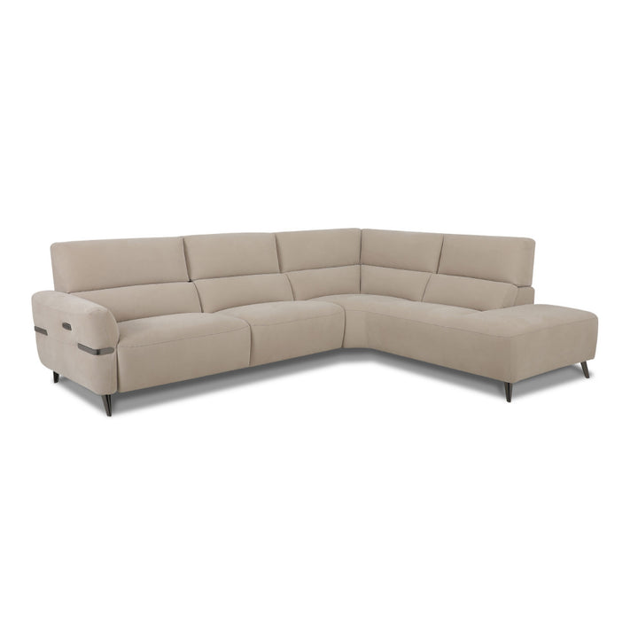 ALARIC Beige Fabric Sectional Sofa