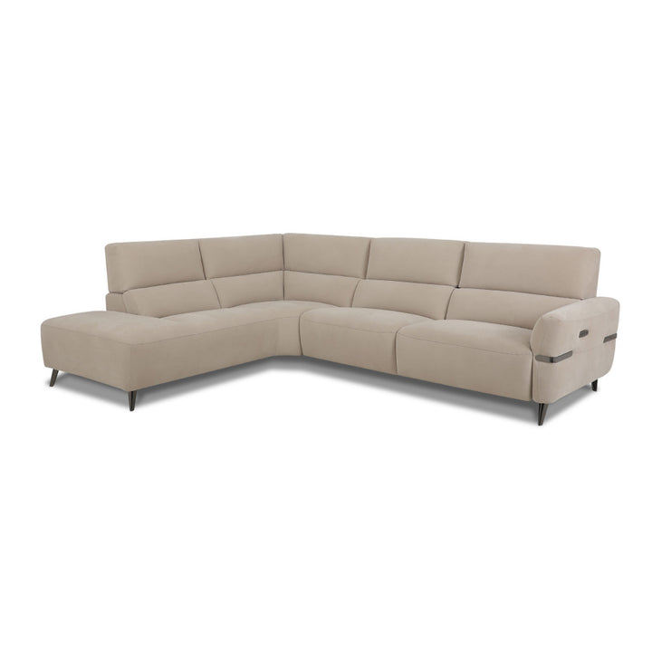 ALARIC Beige Fabric Sectional Sofa