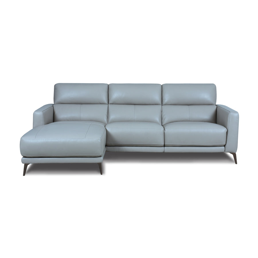 GRAHAM Power Reclining Top-Grain Leather Sectional