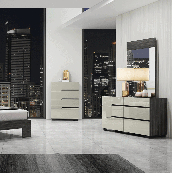 ALICE Two Tone 6-Drawer Dresser