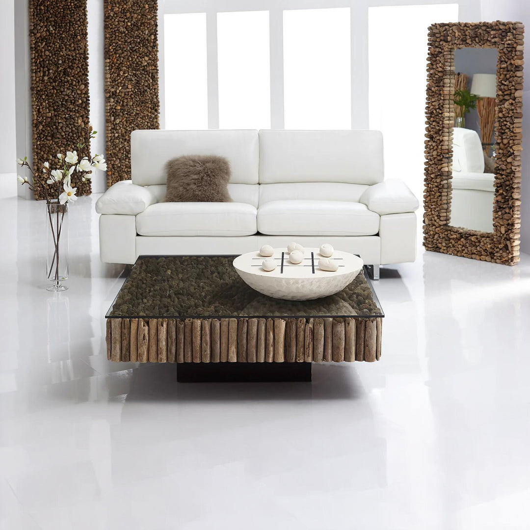 SAFARI Wood & Glass Coffee Table - Bellini