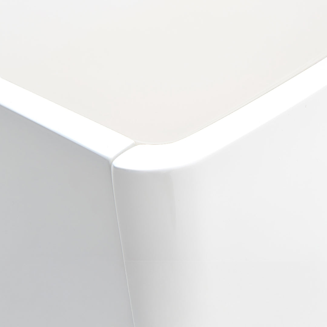 LUMIA Gloss White Nightstand