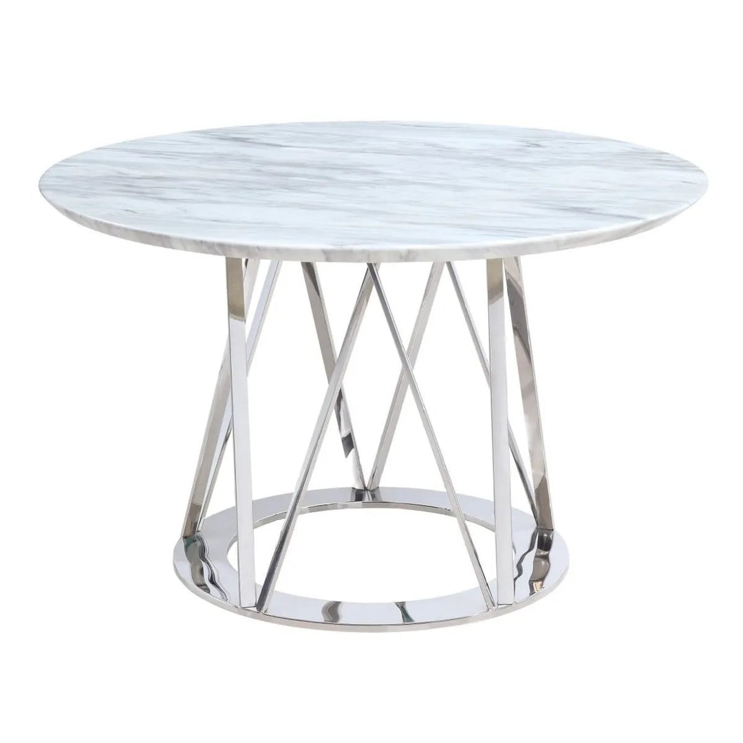 LUCY Silver Marble Dining Table