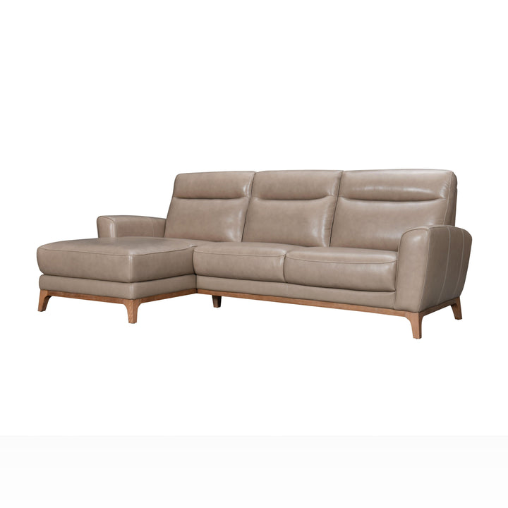 BRIONY Classic Leather Sectional Sofa