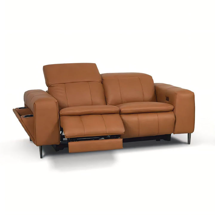 STORM Brown Leather Sofa