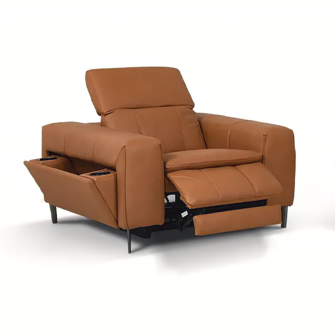 STORM Brown Leather Sofa