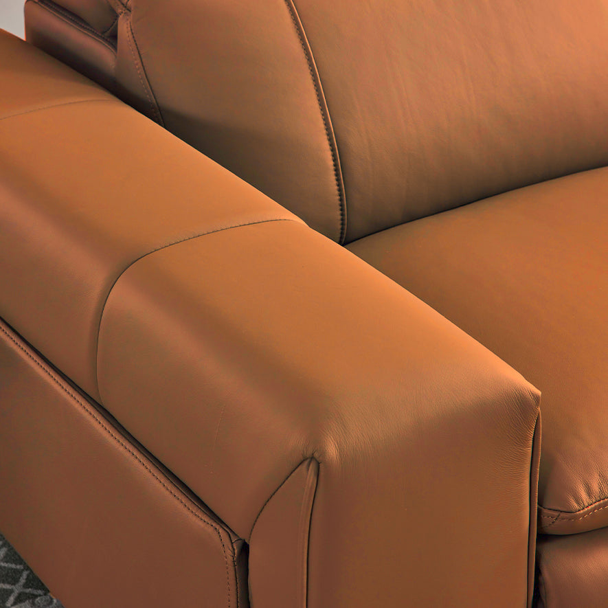 STORM Brown Leather Sofa