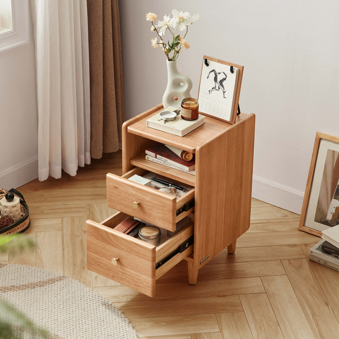 LAILA Compact Wood Nightstand