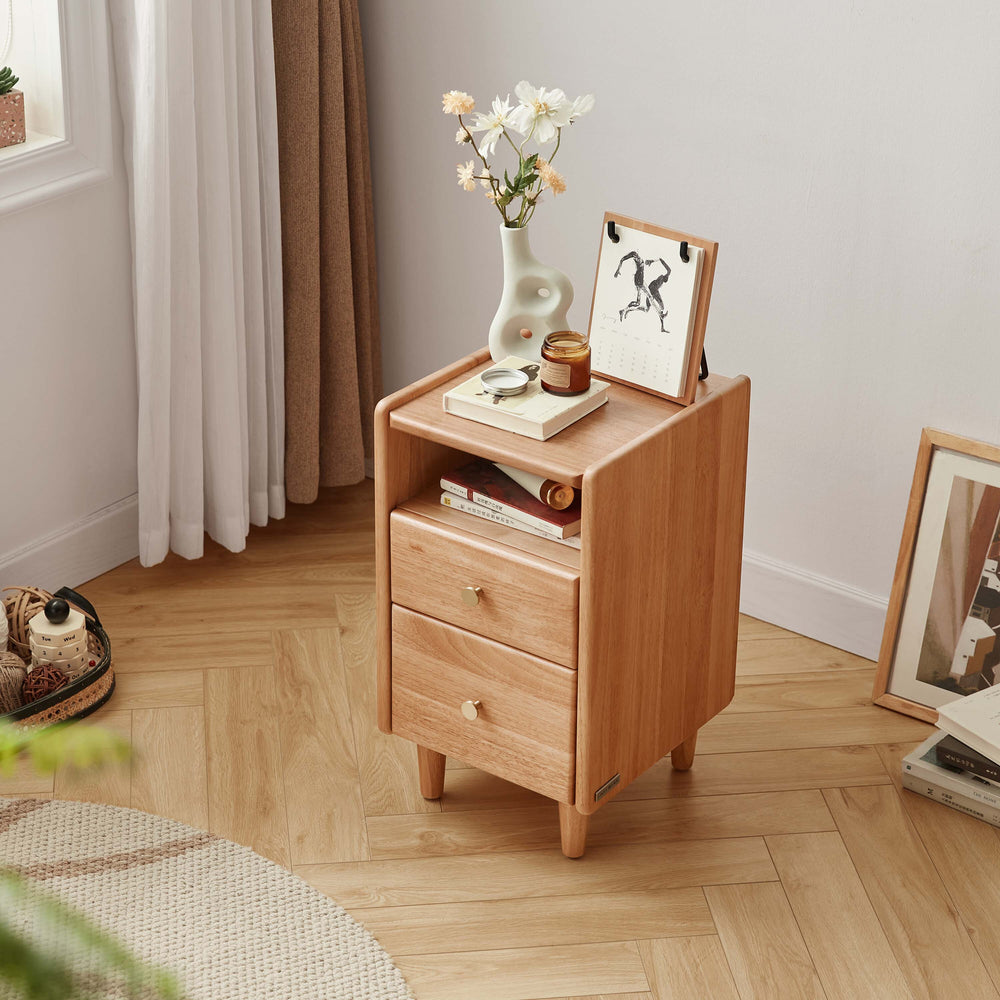 LAILA Compact Wood Nightstand