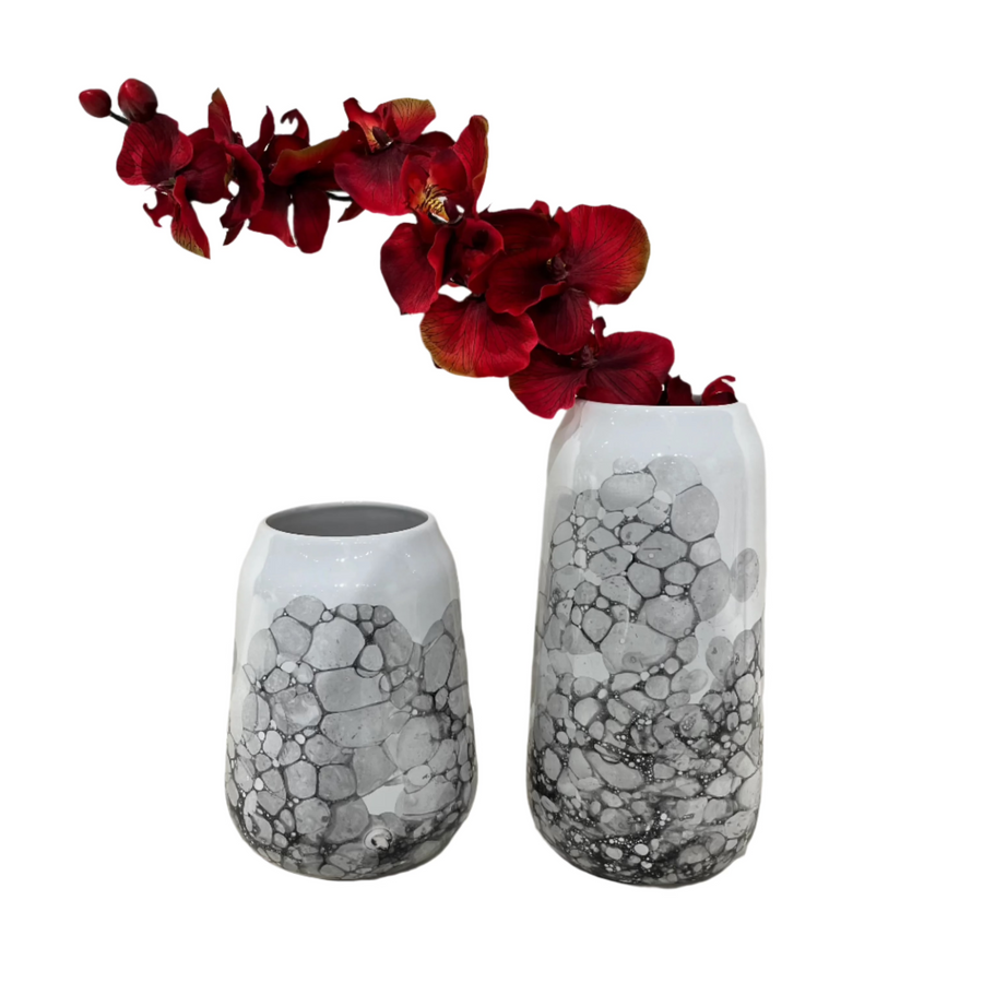 Grey Ombre Ceramic Vase Set