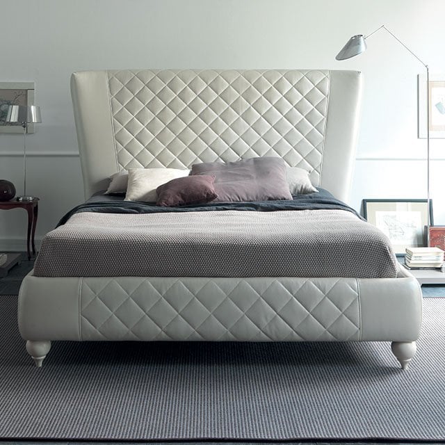 NATHAN Full Leather Bed - NT Concepts Italia