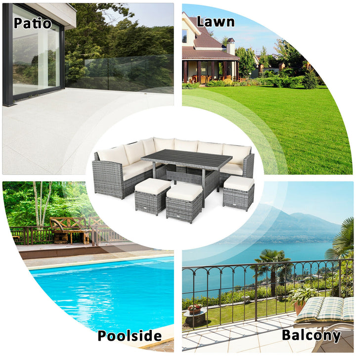 REED 7-Pc All-Weather Rattan Sofa Set