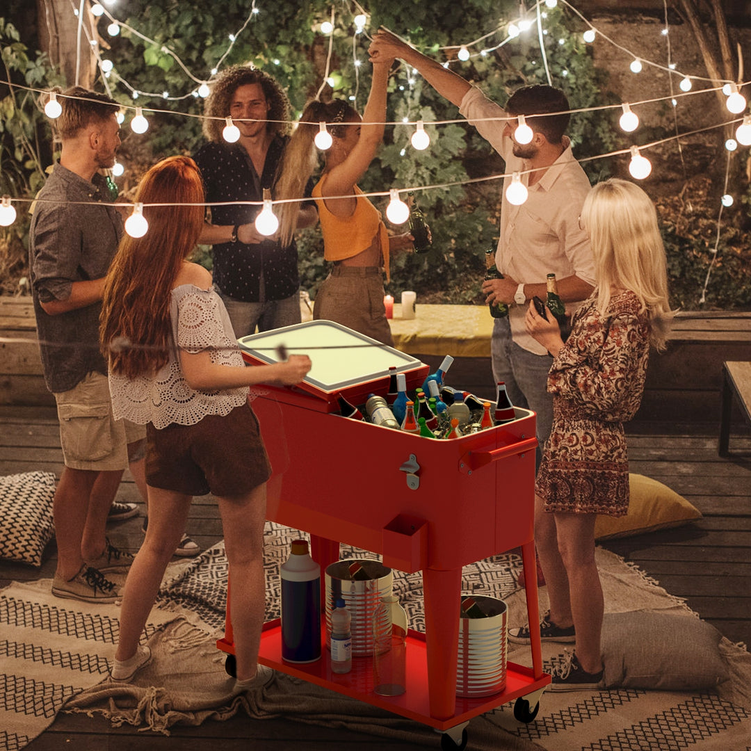 SKYLER 80-Qt Rolling Patio Cooler