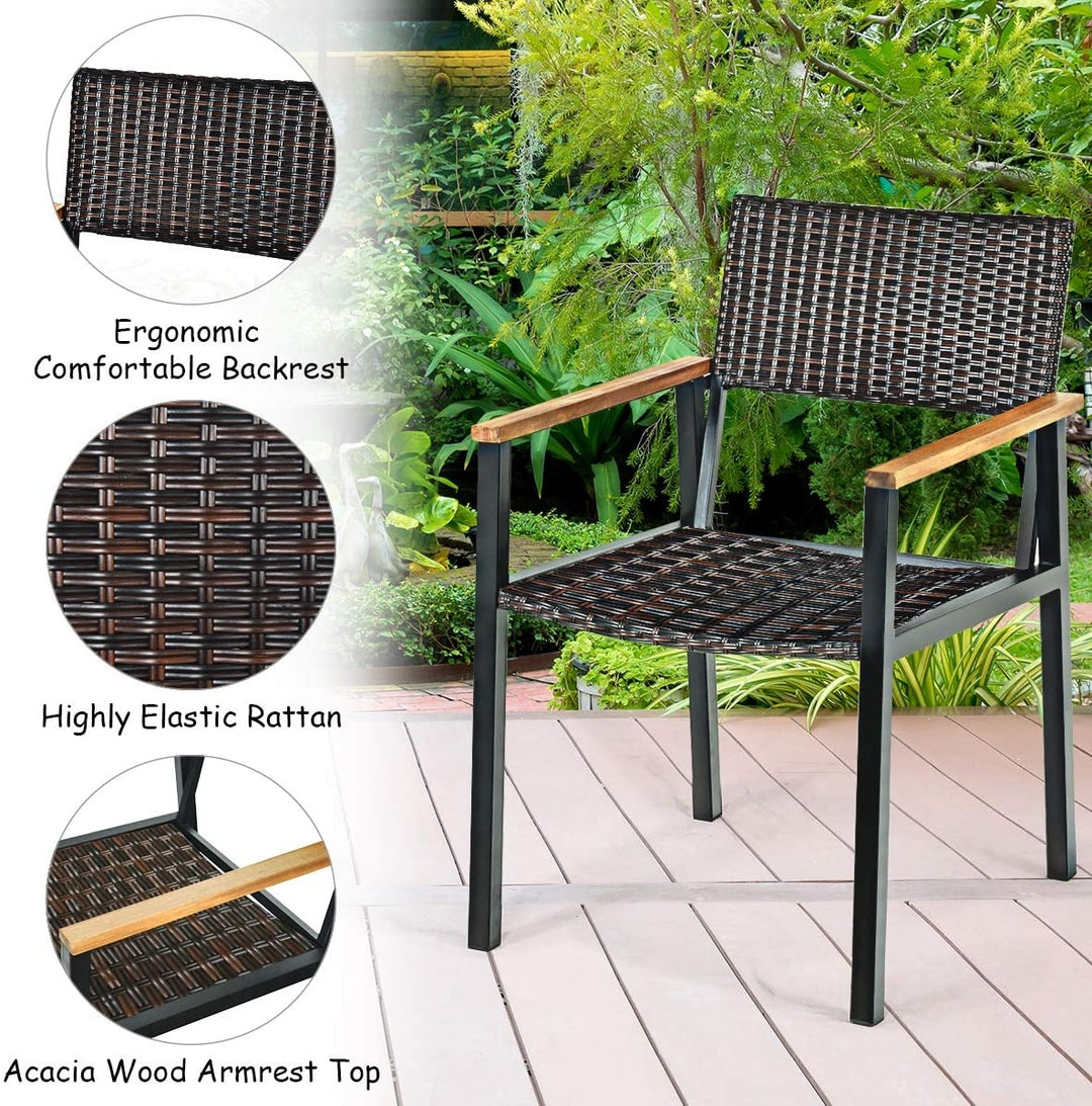 AUTUMN 7-Pc Outdoor Dining with Acacia Top