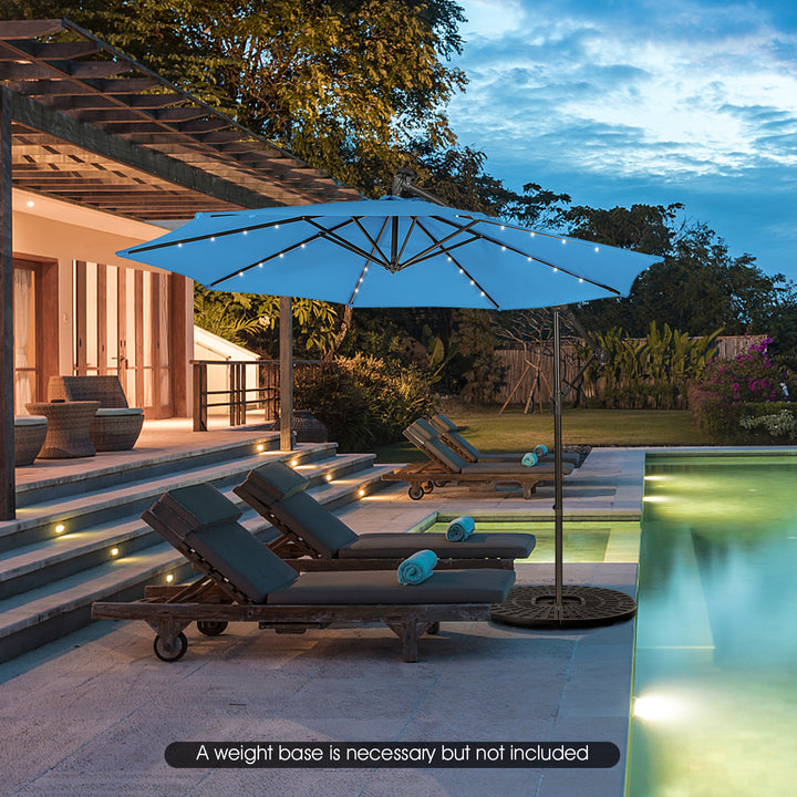 SAGE 10-Ft Solar Patio Umbrella