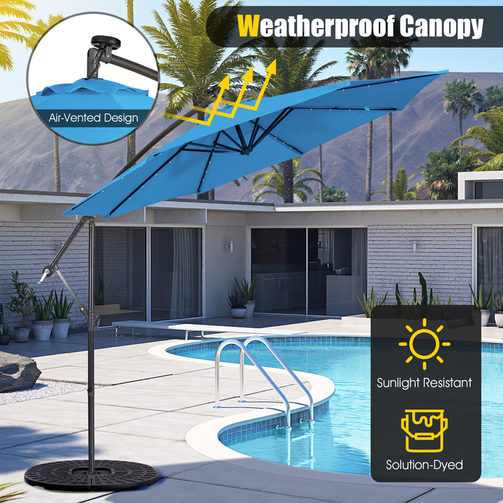 SAGE 10-Ft Solar Patio Umbrella