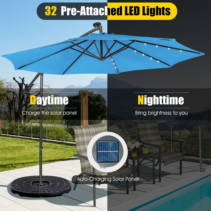 SAGE 10-Ft Solar Patio Umbrella