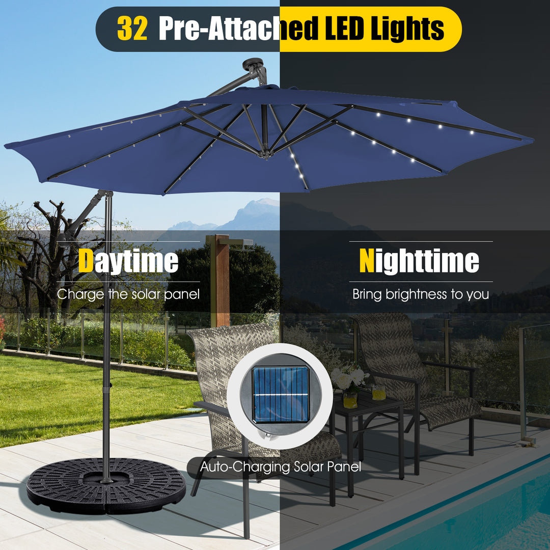 SAGE 10-Ft Solar Patio Umbrella