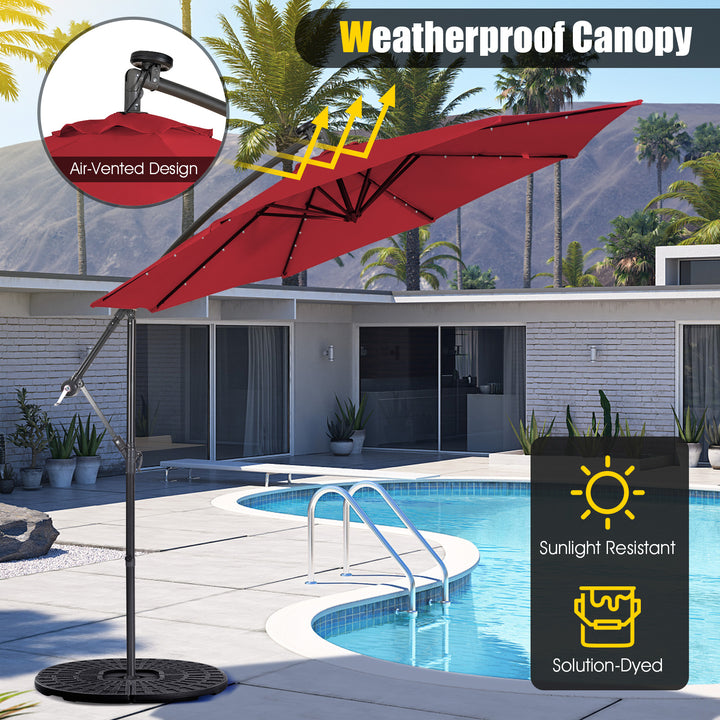 SAGE 10-Ft Solar Patio Umbrella