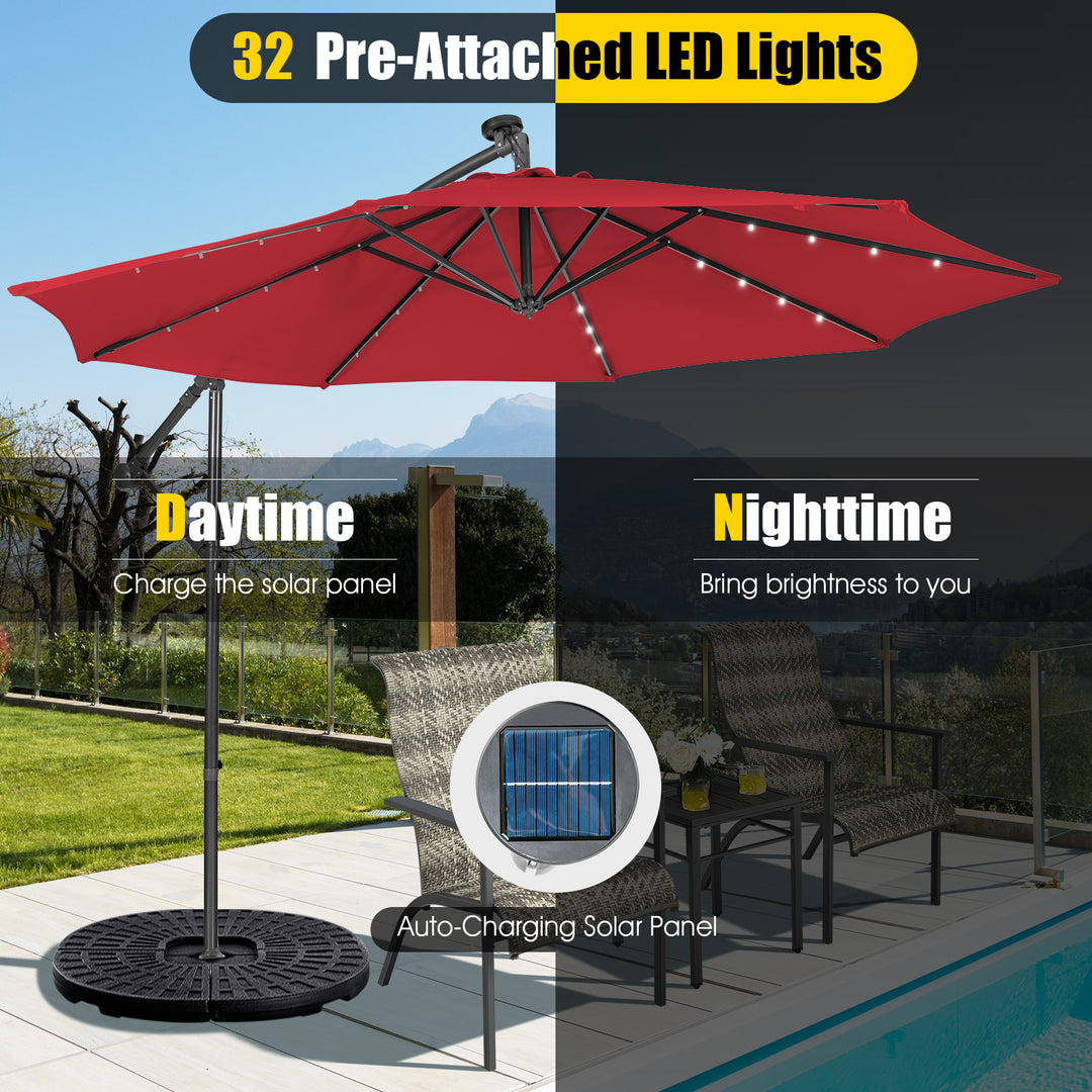 SAGE 10-Ft Solar Patio Umbrella