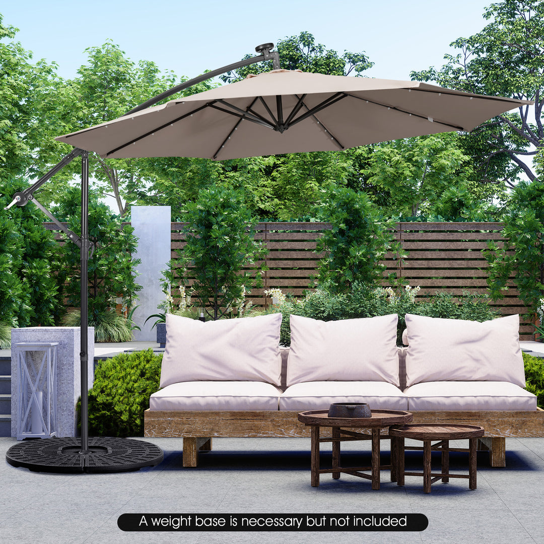 SAGE 10-Ft Solar Patio Umbrella