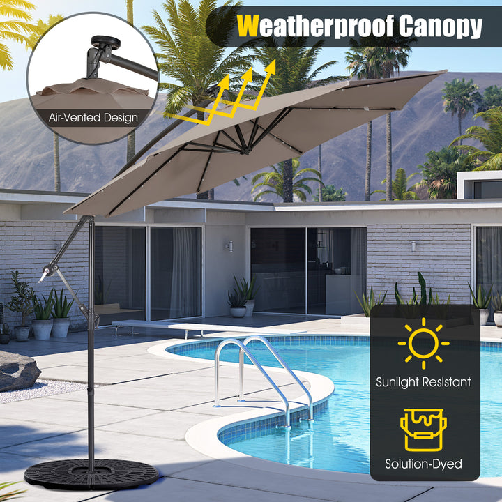 SAGE 10-Ft Solar Patio Umbrella