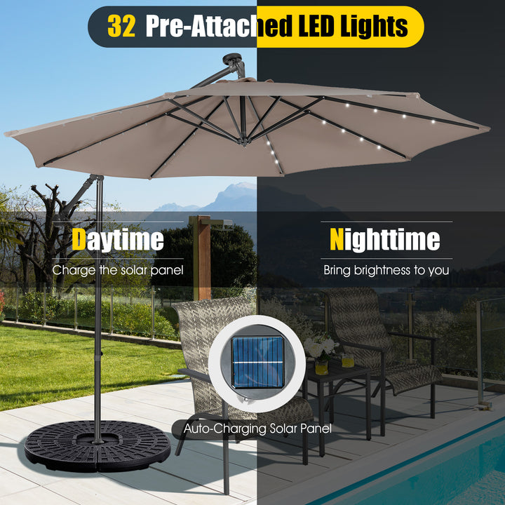 SAGE 10-Ft Solar Patio Umbrella